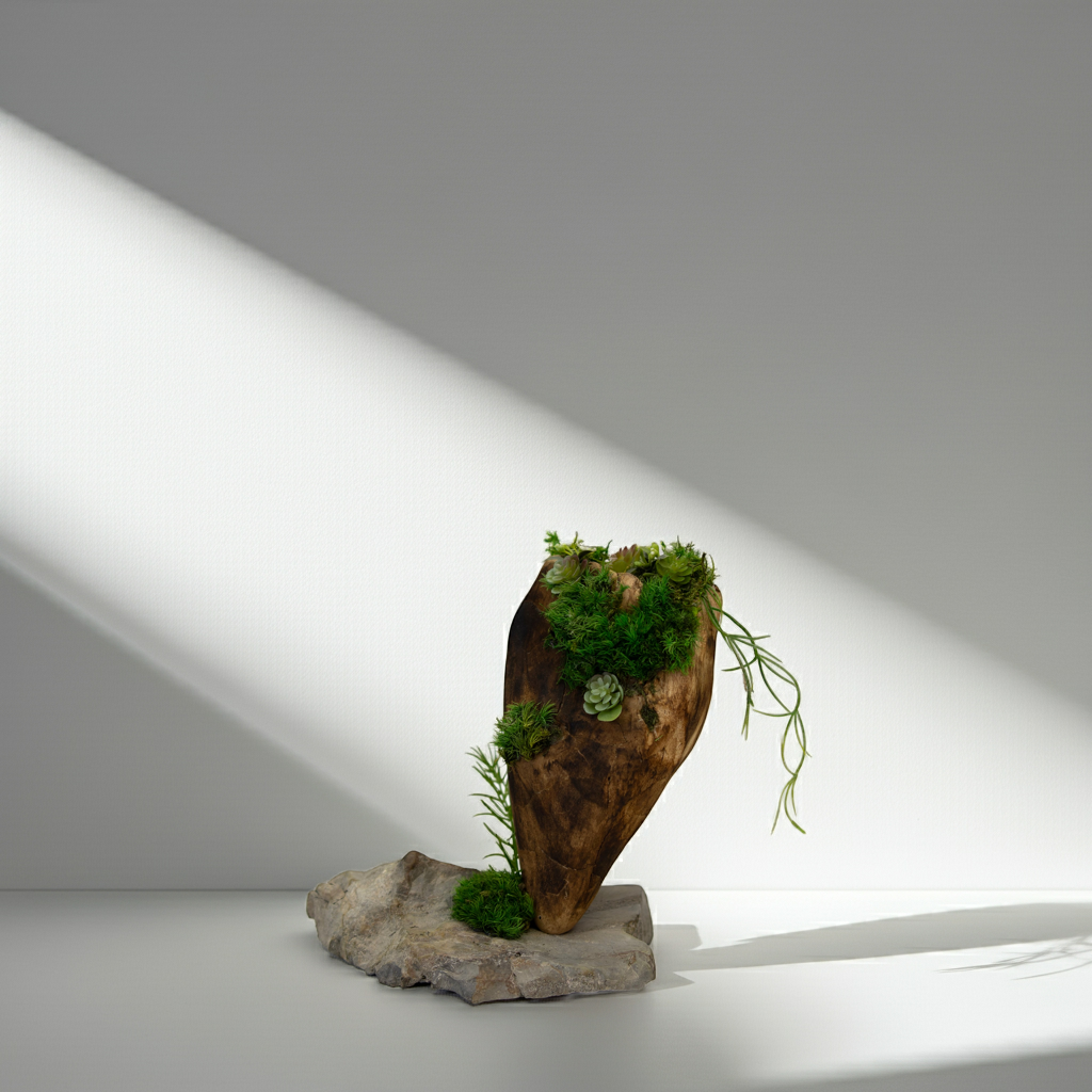 Green Moss Drift Display