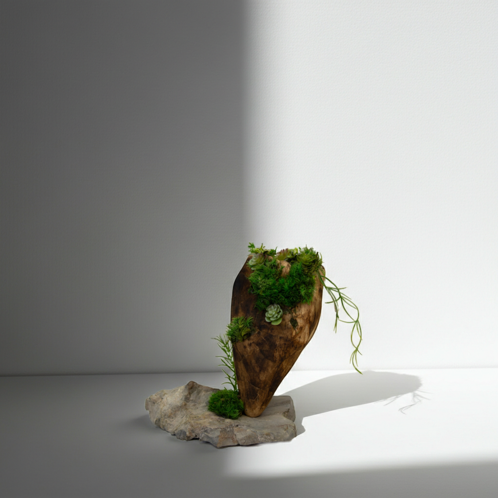 Green Moss Drift Display